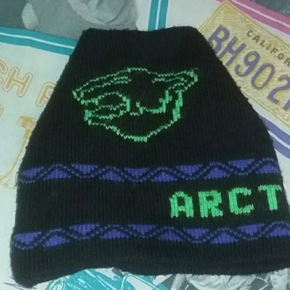 80s Arctic Cat Vintage Winter Beanie Hat Cap